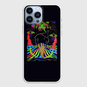 Чехол для iPhone 13 Pro Max с принтом Психоделика НЛО в Белгороде,  |  | Тематика изображения на принте: pop art | арт | инопланетяне | космос | летающая тарелка | мороженное | нло | ногти | психодел | психоделика | радуга | рука