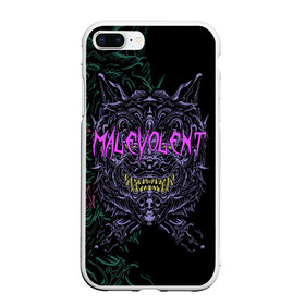 Чехол для iPhone 7Plus/8 Plus матовый с принтом MALEVOLENT / ANGRY DOG в Белгороде, Силикон | Область печати: задняя сторона чехла, без боковых панелей | angry dog | готический | дог | животные | зверь | злая собака | зубы | клыки | монстр | оскал | пасть | пес | челюсть