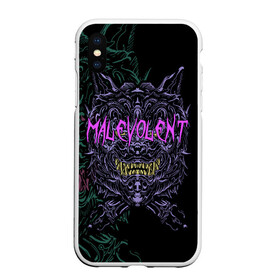 Чехол для iPhone XS Max матовый с принтом MALEVOLENT / ANGRY DOG в Белгороде, Силикон | Область печати: задняя сторона чехла, без боковых панелей | angry dog | готический | дог | животные | зверь | злая собака | зубы | клыки | монстр | оскал | пасть | пес | челюсть