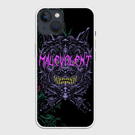 Чехол для iPhone 13 с принтом MALEVOLENT   ANGRY DOG в Белгороде,  |  | angry dog | готический | дог | животные | зверь | злая собака | зубы | клыки | монстр | оскал | пасть | пес | челюсть