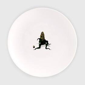 Тарелка с принтом Злая кукуруза в Белгороде, фарфор | диаметр - 210 мм
диаметр для нанесения принта - 120 мм | Тематика изображения на принте: еда | кукуруза | овощи | страшное | хоррор
