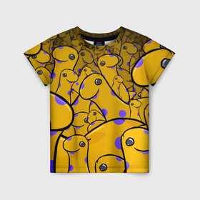 Детская футболка 3D с принтом Nessy в Белгороде, 100% гипоаллергенный полиэфир | прямой крой, круглый вырез горловины, длина до линии бедер, чуть спущенное плечо, ткань немного тянется | Тематика изображения на принте: titanfall | баннер | милое | несси | рисованный