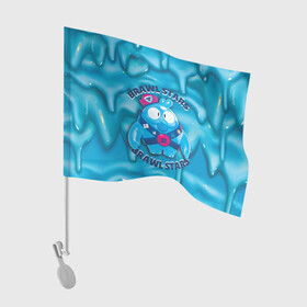 Флаг для автомобиля с принтом Скуик и слизь в Белгороде, 100% полиэстер | Размер: 30*21 см | brawler | goo | slime | squeak | сквик | слайм