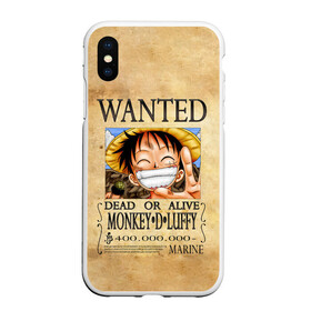 Чехол для iPhone XS Max матовый с принтом Манки Д. Луффи в розыске One Piece в Белгороде, Силикон | Область печати: задняя сторона чехла, без боковых панелей | anime | manga | monkey d. luffy | one piece | аниме | большой куш | ван пис | вон пис | капитан | король пиратов | луси | луфи | луффи | луффи но уми | луффи таро | манга | манки д. луффи | мугивара | пират | пятый император