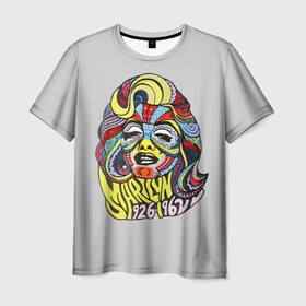 Мужская футболка 3D с принтом  Мэрилин Монро в Белгороде, 100% полиэфир | прямой крой, круглый вырез горловины, длина до линии бедер | marilyn | marilyn monroe | popart | арт | мэрилин монро