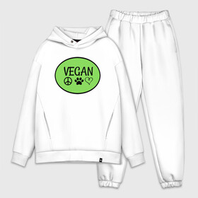 Мужской костюм хлопок OVERSIZE с принтом Vegan Family в Белгороде,  |  | green | greenpaece | nature | sport | vegan | yoga | веган | вегетарианец | гринпис | еда | животные | жизнь | здоровье | зеленый | йога | мир | овощи | пища | планета | природа | растение | спорт | тело | фрукты