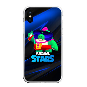 Чехол для iPhone XS Max матовый с принтом Базз Buzz Brawl Stars в Белгороде, Силикон | Область печати: задняя сторона чехла, без боковых панелей | brawl | brawl stars | brawlstars | brawl_stars | buz | buzz | баз | базз | бравл | бравлстарс | буз