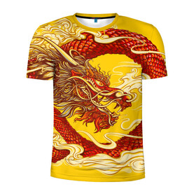 Мужская футболка 3D спортивная с принтом Китайский Дракон, China Dragon в Белгороде, 100% полиэстер с улучшенными характеристиками | приталенный силуэт, круглая горловина, широкие плечи, сужается к линии бедра | Тематика изображения на принте: chinese dragon | dhina dragon | dragon | азиатский дракон | восточный дракон | дракон | китайские драконы | китайский дракон | красный дракон | традиционный китайский дракон | японский дракон