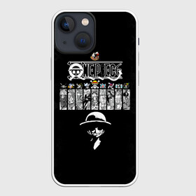Чехол для iPhone 13 mini с принтом Пираты Соломенной Шляпы One Piece в Белгороде,  |  | anime | manga | one piece | аниме | большой куш | ван пис | весёлый роджер | вон пис | король пиратов | логотип | манга | монки д. луффи | мугивары | перекрещённый костями | пират | пиратский флаг
