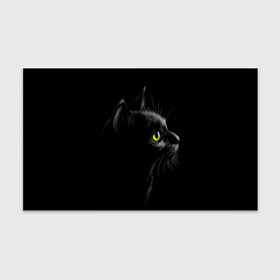 Бумага для упаковки 3D с принтом Черный кот в Белгороде, пластик и полированная сталь | круглая форма, металлическое крепление в виде кольца | Тематика изображения на принте: взгляд | глаза | киса | киска | кот | котик | котяра | профиль | пушистый | усы