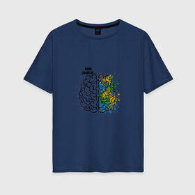 Женская футболка хлопок Oversize с принтом Синк Эбаут Ит в Белгороде, 100% хлопок | свободный крой, круглый ворот, спущенный рукав, длина до линии бедер
 | алгебра | арт | геометрия | краски | математика | мем | мозги | прикол. | учителю