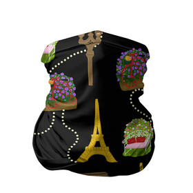 Бандана-труба 3D с принтом Париж в Белгороде, 100% полиэстер, ткань с особыми свойствами — Activecool | плотность 150‒180 г/м2; хорошо тянется, но сохраняет форму | paris | арка | бусы | велик | города | круассан | лето | мулен руж | париж | романтика | сладости | цветы | черный | эйфелева башня | юежевый
