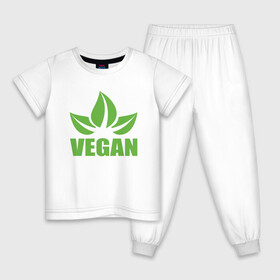 Детская пижама хлопок с принтом Веган в Белгороде, 100% хлопок |  брюки и футболка прямого кроя, без карманов, на брюках мягкая резинка на поясе и по низу штанин
 | green | greenpaece | nature | sport | vegan | yoga | веган | вегетарианец | гринпис | еда | животные | жизнь | здоровье | зеленый | йога | мир | овощи | пища | планета | природа | растение | спорт | тело | фрукты