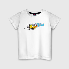 Детская футболка хлопок с принтом Орел 3D в Белгороде, 100% хлопок | круглый вырез горловины, полуприлегающий силуэт, длина до линии бедер | eagle | орел | орленок | орлиный взгляд | птица | птичка | хищная птица