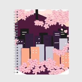 Тетрадь с принтом Seoul Tower With Woodblock в Белгороде, 100% бумага | 48 листов, плотность листов — 60 г/м2, плотность картонной обложки — 250 г/м2. Листы скреплены сбоку удобной пружинной спиралью. Уголки страниц и обложки скругленные. Цвет линий — светло-серый
 | 3racha | bts | bts idol | drake | exid hot pink | ikon | kpop | seoul tower with woodblock style cherry blossoms south korea | sleepy baby wolf | stay gold | кейпоп | корейская музыка | корея | кпоп | поп