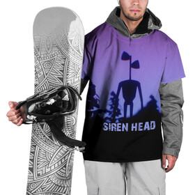 Накидка на куртку 3D с принтом СИРЕНОГОЛОВЫЙ ГЛИТЧ в Белгороде, 100% полиэстер |  | siren head | глитч | игра | монстр | сиреноголовый | существо | хоррор