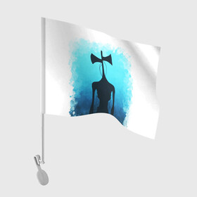 Флаг для автомобиля с принтом СИРЕНОГОЛОВЫЙ КРАСКА в Белгороде, 100% полиэстер | Размер: 30*21 см | siren head | игра | монстр | сиреноголовый | существо | хоррор