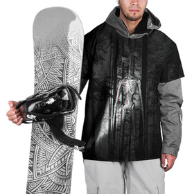 Накидка на куртку 3D с принтом СИРЕНОГОЛОВЫЙ GLITCH в Белгороде, 100% полиэстер |  | siren head | глитч | игра | монстр | сиреноголовый | существо | хоррор