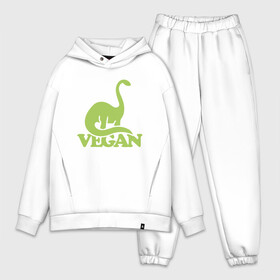 Мужской костюм хлопок OVERSIZE с принтом Dino Vegan в Белгороде,  |  | green | greenpaece | nature | sport | vegan | yoga | веган | вегетарианец | гринпис | динозавр | еда | животные | жизнь | здоровье | зеленый | йога | мир | овощи | пища | планета | природа | растение | спорт | тело | фрукты