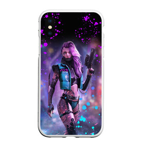 Чехол для iPhone XS Max матовый с принтом CYBERPUNK 2077 NEON | КИБЕРПАНК НЕОН (Z) в Белгороде, Силикон | Область печати: задняя сторона чехла, без боковых панелей | Тематика изображения на принте: cd project red | cyberpunk 2077 | demon | keanu reeves | samurai | smile | vi | арасака | ви | демон | киану ривз | киберпанк 2077 | найт сити | самураи | смайл