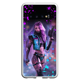 Чехол для Samsung Galaxy S10 с принтом CYBERPUNK 2077 NEON | КИБЕРПАНК НЕОН (Z) в Белгороде, Силикон | Область печати: задняя сторона чехла, без боковых панелей | cd project red | cyberpunk 2077 | demon | keanu reeves | samurai | smile | vi | арасака | ви | демон | киану ривз | киберпанк 2077 | найт сити | самураи | смайл