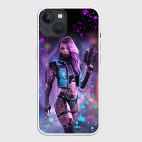 Чехол для iPhone 13 с принтом CYBERPUNK 2077 NEON | КИБЕРПАНК НЕОН (Z) в Белгороде,  |  | cd project red | cyberpunk 2077 | demon | keanu reeves | samurai | smile | vi | арасака | ви | демон | киану ривз | киберпанк 2077 | найт сити | самураи | смайл