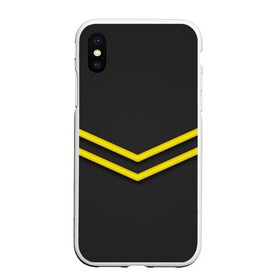 Чехол для iPhone XS Max матовый с принтом Black and Yellow в Белгороде, Силикон | Область печати: задняя сторона чехла, без боковых панелей | black | yellow | арт | иллюстрация