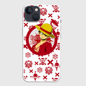 Чехол для iPhone 13 с принтом Манки Д. Луффи | пиратские знаки One Piece в Белгороде,  |  | anime | manga | monkey d. luffy | one piece | аниме | большой куш | ван пис | веселый роджер | вон пис | капитан | король пиратов | луси | луфи | луффи | манга | манки д. луффи | мугивара | пират | пираты белоуса