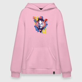 Худи SuperOversize хлопок с принтом Harley Quinn в Белгороде, 70% хлопок, 30% полиэстер, мягкий начес внутри | карман-кенгуру, эластичная резинка на манжетах и по нижней кромке, двухслойный капюшон
 | dc | harley quinn | squad | suicide squad | vdkarsvet | миссия навылет | отряд | харли квинн