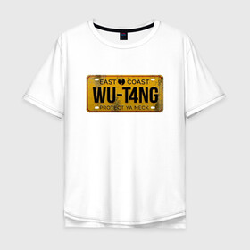 Мужская футболка хлопок Oversize с принтом Wu-Tang - East Coast в Белгороде, 100% хлопок | свободный крой, круглый ворот, “спинка” длиннее передней части | black | cream | gza | hip hop | method man | music | new york | odb | old school | rap | rza | wu tang | wu tang clan | аудио | винил | ву тэнг | граффити | диджей | кассета | микрофон | музыка | нью йорк | пластинка | рэп | рэпер | хип хоп