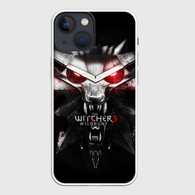 Чехол для iPhone 13 mini с принтом THE WITCHER LOGO в Белгороде,  |  | logo | the witcher | ведьмак | зе витчер | игра | компьютерная игра | лого | логотип