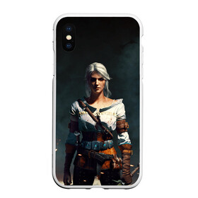 Чехол для iPhone XS Max матовый с принтом THE WITCHER CIRI в Белгороде, Силикон | Область печати: задняя сторона чехла, без боковых панелей | the witcher | ведьмак | зе витчер | игра | компьютерная игра