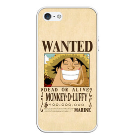 Чехол для iPhone 5/5S матовый с принтом WANTED Monkey D. Luffy в Белгороде, Силикон | Область печати: задняя сторона чехла, без боковых панелей | anime | manga | monkey d. luffy | one piece | аниме | большой куш | ван пис | вон пис | гол д. роджер | кайдо | король пиратов | луфи | луффи | манга | манки д. луффи | нами | нико робин | пират | портгас д. эйс | ророноа зоро