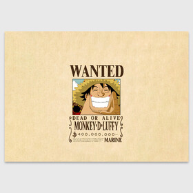 Поздравительная открытка с принтом WANTED Monkey D. Luffy в Белгороде, 100% бумага | плотность бумаги 280 г/м2, матовая, на обратной стороне линовка и место для марки
 | Тематика изображения на принте: anime | manga | monkey d. luffy | one piece | аниме | большой куш | ван пис | вон пис | гол д. роджер | кайдо | король пиратов | луфи | луффи | манга | манки д. луффи | нами | нико робин | пират | портгас д. эйс | ророноа зоро