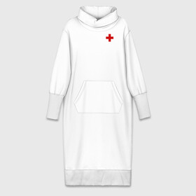 Платье удлиненное хлопок с принтом Hospital (Classic) в Белгороде,  |  | hospital | больница | врач | госпиталь | доктор | крест | медицина