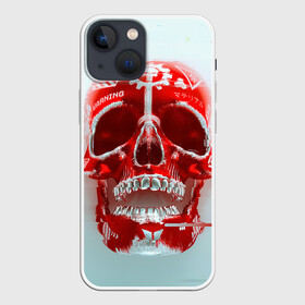 Чехол для iPhone 13 mini с принтом Fallout Череп в Белгороде,  |  | fallout | банда черепа | красный череп | радиация | фаллаут череп | фвллаут | череп