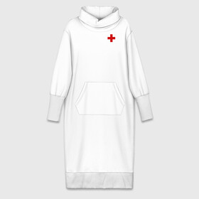 Платье удлиненное хлопок с принтом Hospital (BIG) в Белгороде,  |  | hospital | больница | врач | госпиталь | доктор | крест | медицина