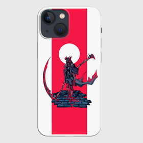 Чехол для iPhone 13 mini с принтом Bloodborne Redline в Белгороде,  |  | bloodborne | game | games | stranger | бладборн | игра | игры | соулс | странник