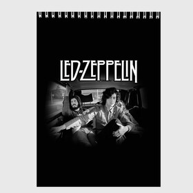 Скетчбук с принтом Led Zeppelin в Белгороде, 100% бумага
 | 48 листов, плотность листов — 100 г/м2, плотность картонной обложки — 250 г/м2. Листы скреплены сверху удобной пружинной спиралью | british | england | folk | hardcore | hardrock | led zeppelin | metal | music | punk | retro | rock | usa | гранж | джимми пейдж | лед цеппелин | метал | музыка | панк | ретро | роберт плант | рок | сша | фолк