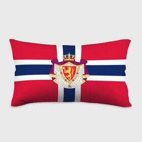 Подушка 3D антистресс с принтом Норвегия | Флаг и герб Норвегии в Белгороде, наволочка — 100% полиэстер, наполнитель — вспененный полистирол | состоит из подушки и наволочки на молнии | Тематика изображения на принте: герб | герб норвегии | корона | красный | лев | линии | норвегии | норвегия | синий | топор | флаг | флаг норвегии | щит