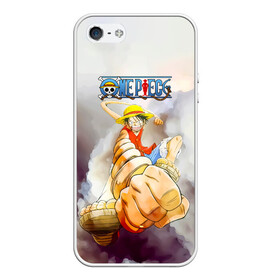 Чехол для iPhone 5/5S матовый с принтом Удар резинового Луффи One Piece в Белгороде, Силикон | Область печати: задняя сторона чехла, без боковых панелей | Тематика изображения на принте: anime | manga | monkey d. luffy | one piece | аниме | большой куш | ван пис | вон пис | капитан | король пиратов | луси | луфи | луффи | луффи но уми | луффи таро | манга | манки д. луффи | мугивара | пират | пятый император