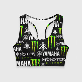 Женский спортивный топ 3D с принтом YAMAHA X MONSTER / SPORT в Белгороде, 82% полиэстер, 18% спандекс Ткань безопасна для здоровья, позволяет коже дышать, не мнется и не растягивается |  | monster energy | motorcycle | yamaha | yzf r6 | байк | байкер | зеленый | монстер | мотоспорт | мототехника | мотоцикл | мотоциклист | скутер | энергетик. | ямаха