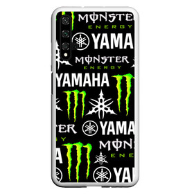 Чехол для Honor 20 с принтом YAMAHA X MONSTER / SPORT в Белгороде, Силикон | Область печати: задняя сторона чехла, без боковых панелей | monster energy | motorcycle | yamaha | yzf r6 | байк | байкер | зеленый | монстер | мотоспорт | мототехника | мотоцикл | мотоциклист | скутер | энергетик. | ямаха