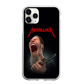 Чехол для iPhone 11 Pro Max матовый с принтом James Alan Hetfield | METALLICA (Z) в Белгороде, Силикон |  | james alan hetfield | kurt kobein | metallica | rock | джеймс хэтфилд | курт кобейн | металика | металлика | рок | супер звезда