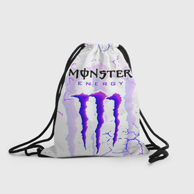 Рюкзак-мешок 3D с принтом MONSTER ENERGY / МОНСТЕР в Белгороде, 100% полиэстер | плотность ткани — 200 г/м2, размер — 35 х 45 см; лямки — толстые шнурки, застежка на шнуровке, без карманов и подкладки | monster energy | motorcycle | racing. | sport | sportcar | авто | байк | байкер | гонки | зеленый | монстер | мотоспорт | мототехника | мотоцикл | мотоциклист | скутер | спорткар | энергетик