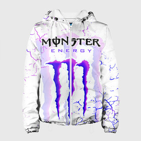 Женская куртка 3D с принтом MONSTER ENERGY / МОНСТЕР в Белгороде, ткань верха — 100% полиэстер, подклад — флис | прямой крой, подол и капюшон оформлены резинкой с фиксаторами, два кармана без застежек по бокам, один большой потайной карман на груди. Карман на груди застегивается на липучку | monster energy | motorcycle | racing. | sport | sportcar | авто | байк | байкер | гонки | зеленый | монстер | мотоспорт | мототехника | мотоцикл | мотоциклист | скутер | спорткар | энергетик