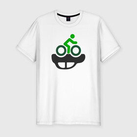 Мужская футболка хлопок Slim с принтом Осовбодите город в Белгороде, 92% хлопок, 8% лайкра | приталенный силуэт, круглый вырез ворота, длина до линии бедра, короткий рукав | велосипед | город | пробки | транспорт | экология