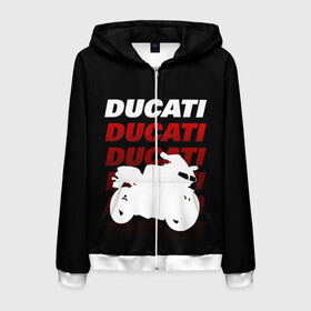 Мужская толстовка 3D на молнии с принтом DUCATI / ДУКАТИ / SPORT в Белгороде, 100% полиэстер | длина до линии бедра, манжеты и пояс оформлены мягкой тканевой резинкой, двухслойный капюшон со шнурком для регулировки, спереди молния, по бокам два кармана | Тематика изображения на принте: ducati | motorcycle | motosport | racing | speed | sport | байк. | гонки | двигатель | дукати | мото | мотокросс | мотоспорт | мототриал | мотоцикл | скорость | спорт