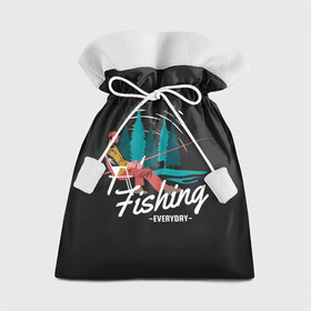 Подарочный 3D мешок с принтом Рыбалка 