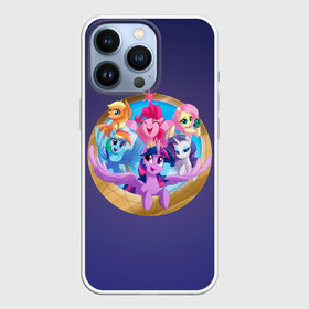 Чехол для iPhone 13 Pro с принтом Pony team в Белгороде,  |  | my little pony | весёлая пинки пай | добрая флаттершайн | дружба это чудо | единорог | единороги | май литл пони | мульт | мультфильм | радуга дэш | селестия | спайк | сумеречная искорка | честная эплджек